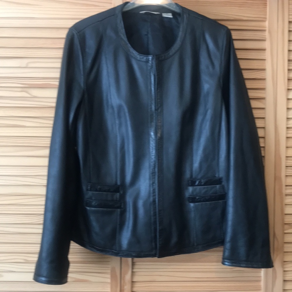 CLEARANCE: PLUS Laura Ashley Leather Jacket, XL